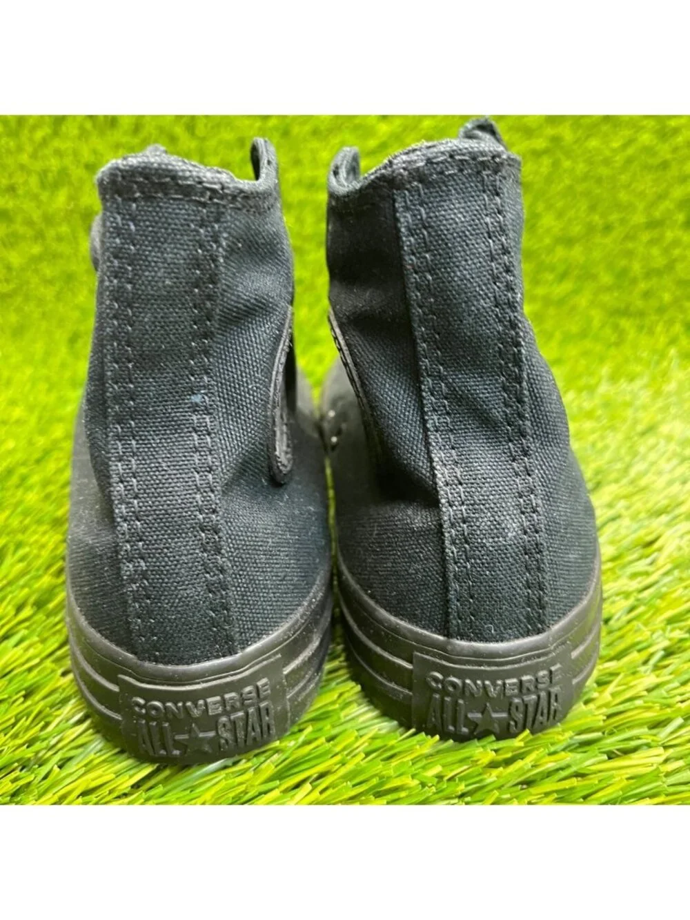 Converse Chuck Taylor All Star Hi Boys Size 1Y Black Athletic Shoes Sneakers
